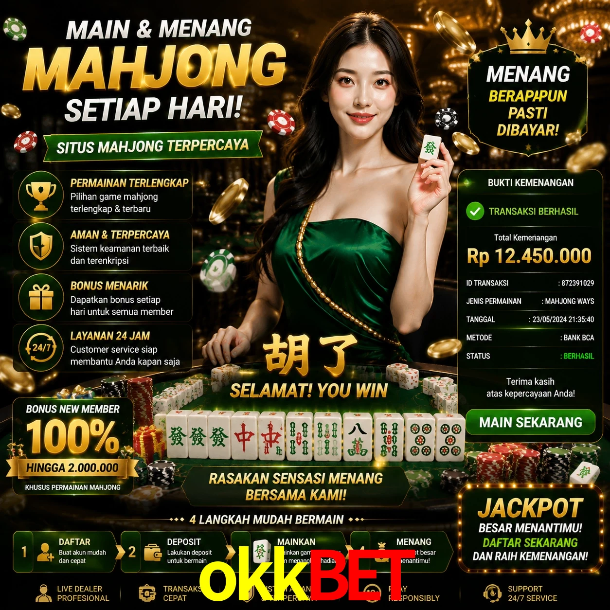 Ganhar e sacar na okkbet